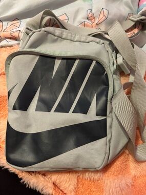 Nike Light blue Crossbody Bag with Black Logo